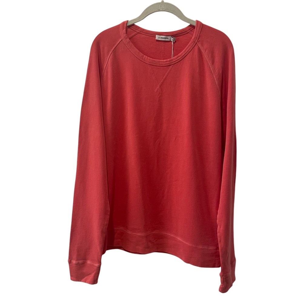 NWT J. Lindeberg Men's Immo LS Summer Sweat Crew Neck Sz. M